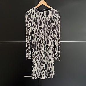 Nicolle Miller Midi Dress Size P (0 or 2) Animal Print